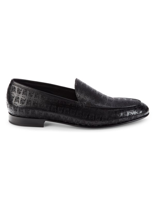 John Galliano Textured Leather Loafers